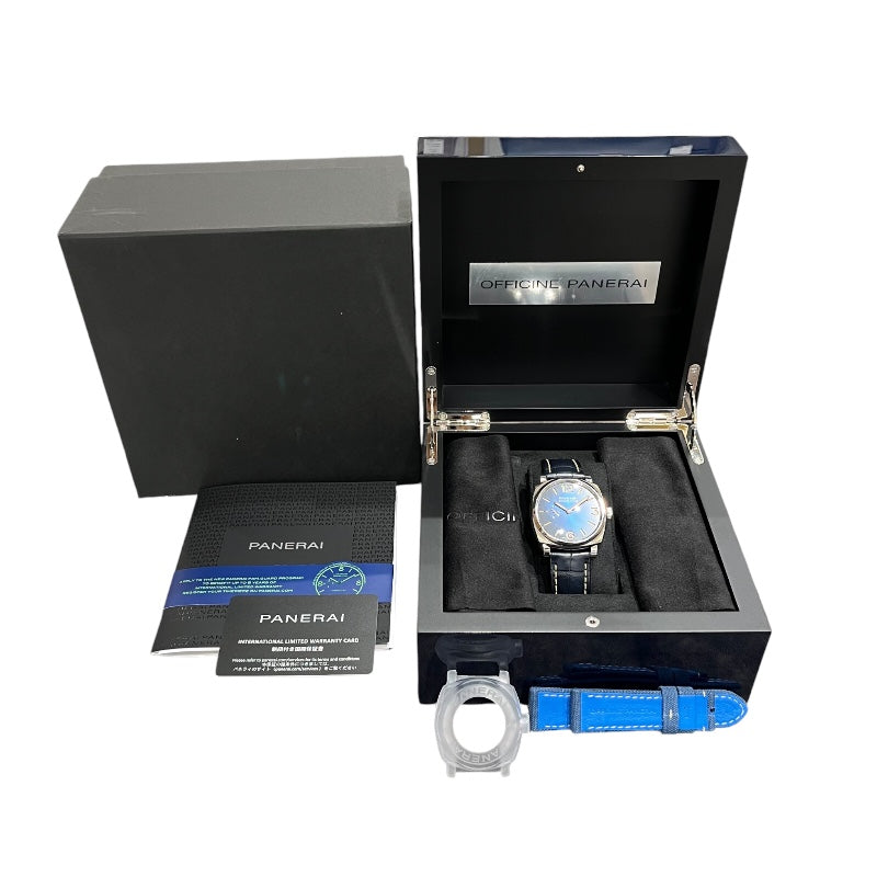 パネライ PANERAI ラジオミール 42mm ブティック限定 PAM01144 ブルー ステンレススチール 自動巻き メンズ 腕時計