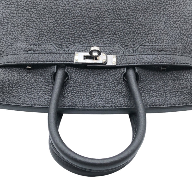 エルメス HERMES バーキン25  B刻 ブラック×シルバー金具 トゴ レディース ハンドバッグ