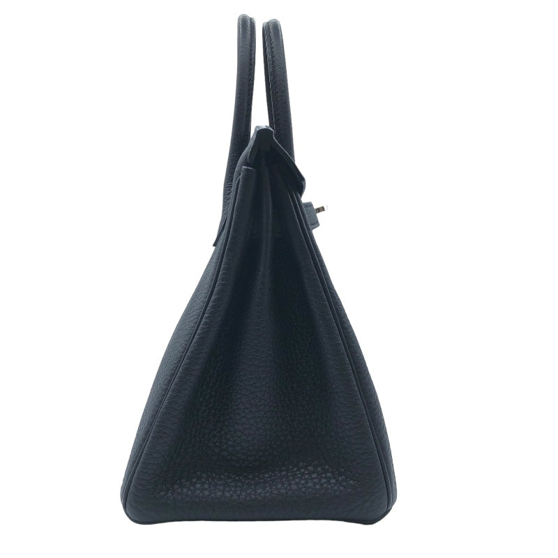 エルメス HERMES バーキン25  B刻 ブラック×シルバー金具 トゴ レディース ハンドバッグ