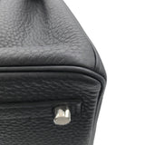 エルメス HERMES バーキン25  B刻 ブラック×シルバー金具 トゴ レディース ハンドバッグ
