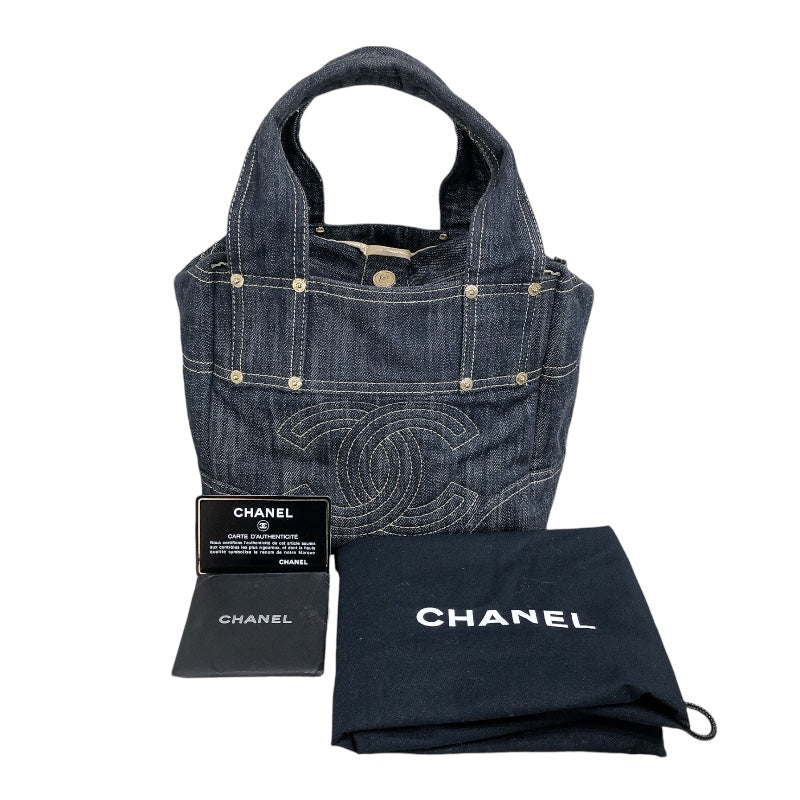 シャネル CHANEL スパークリングデニムハンドバッグ A31985 インディゴ デニム レディース ハンドバッグ | 中古ブランドリユースショップ  OKURA(おお蔵)