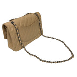 シャネル CHANEL マトラッセ25 A01112 ベージュ シルバー金具 キャビアスキン レディース ショルダーバッグ