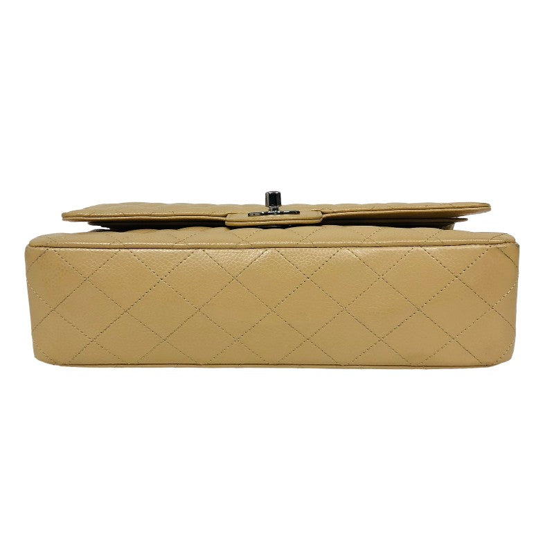 シャネル CHANEL マトラッセ25 A01112 ベージュ シルバー金具 キャビアスキン レディース ショルダーバッグ