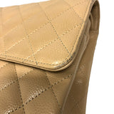 シャネル CHANEL マトラッセ25 A01112 ベージュ シルバー金具 キャビアスキン レディース ショルダーバッグ