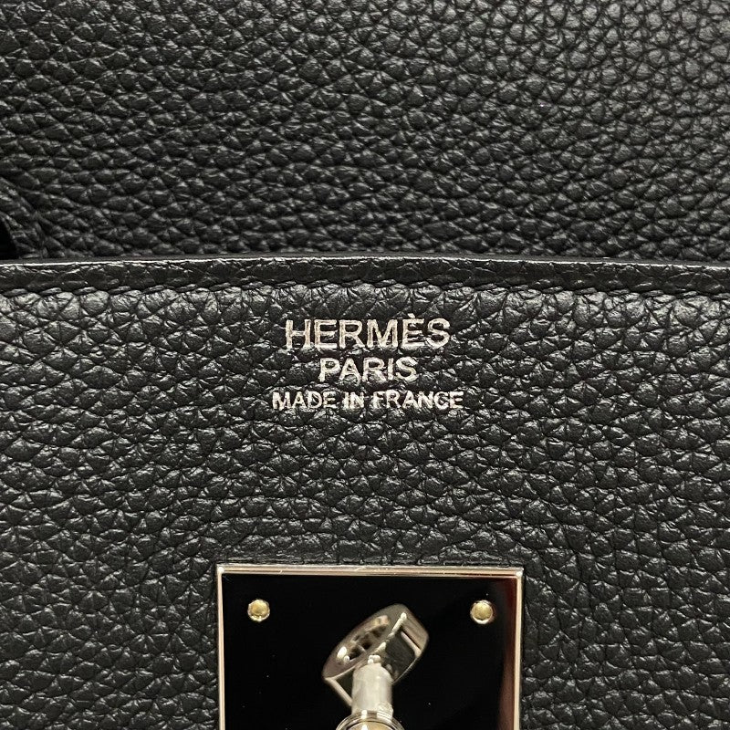 エルメス HERMES バーキン30 B刻印 ブラック シルバー金具 トゴ レディース ハンドバッグ