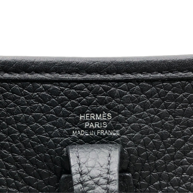 エルメス HERMES エヴリンTPM Z刻 ブラック/シルバー金具 トリヨン レディース ショルダーバッグ