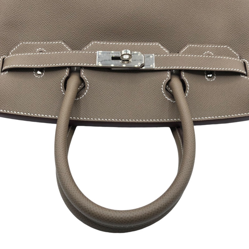 エルメス HERMES バーキン30 Y刻印(2020年製） エトゥープ　SV金具 エプソン レディース ハンドバッグ