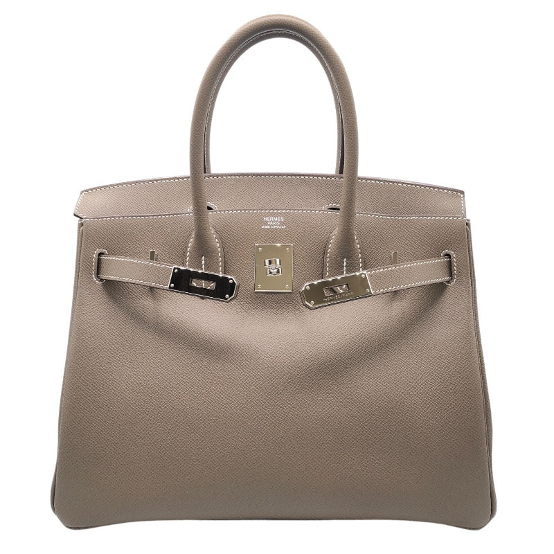 エルメス HERMES バーキン30 Y刻印(2020年製） エトゥープ　SV金具 エプソン レディース ハンドバッグ
