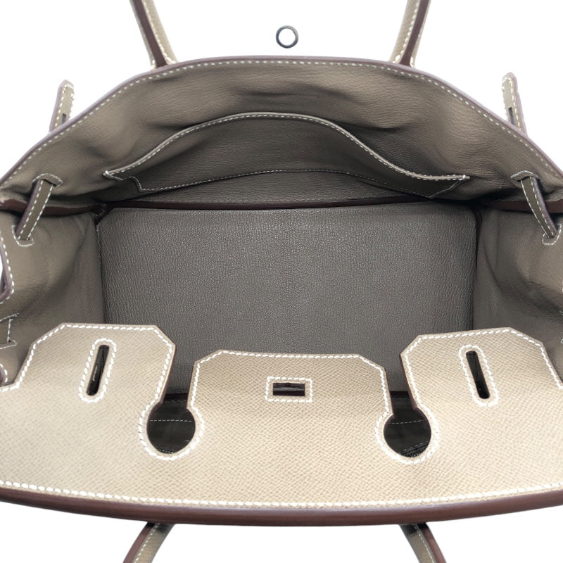 エルメス HERMES バーキン30 Y刻印(2020年製） エトゥープ　SV金具 エプソン レディース ハンドバッグ