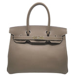 エルメス HERMES バーキン30 Y刻印(2020年製） エトゥープ　SV金具 エプソン レディース ハンドバッグ