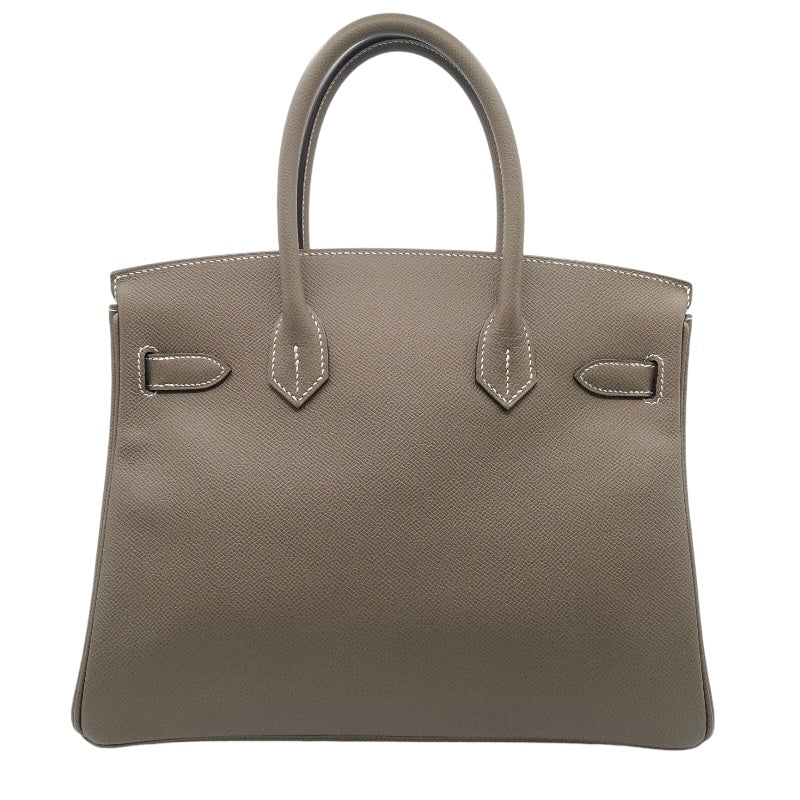 エルメス HERMES バーキン30 Y刻印(2020年製） エトゥープ　SV金具 エプソン レディース ハンドバッグ