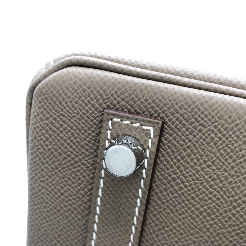 エルメス HERMES バーキン30 Y刻印(2020年製） エトゥープ　SV金具 エプソン レディース ハンドバッグ