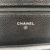 シャネル CHANEL マトラッセ チェーンウォレット AP0250 ブラック キャビアスキン レディース ショルダーバッグ