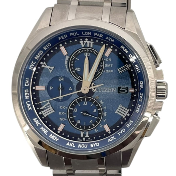 シチズン CITIZEN アテッサ ディアコレクション H800-T027385 ブルーグラデーション チタン メンズ 腕時計