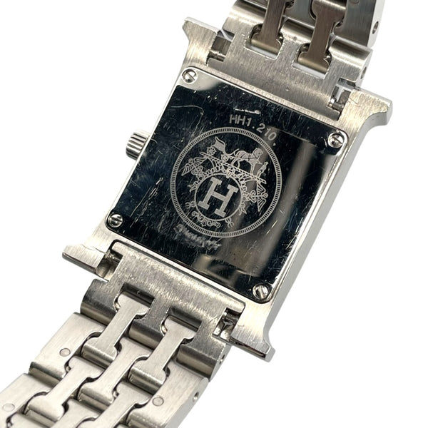 エルメス HERMES Hウォッチ ホワイトシェル HH1.210 ホワイト SS クオーツ レディース 腕時計