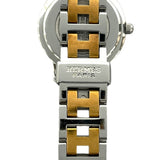 エルメス HERMES クリッパー CL4.220 ホワイト SS/GP レディース 腕時計