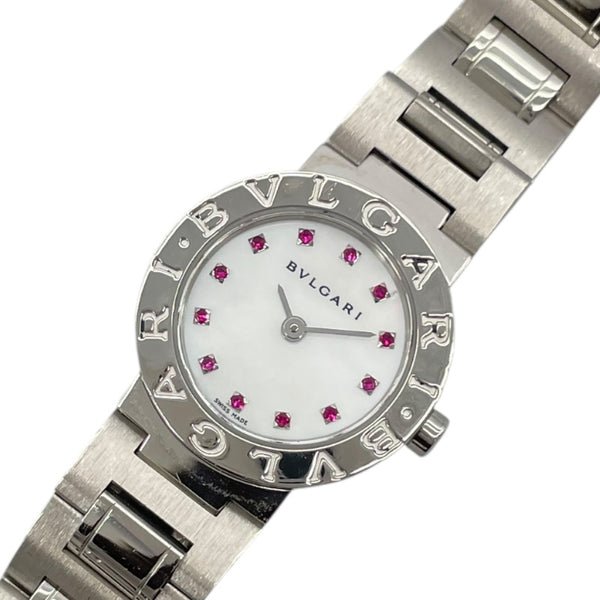 ブルガリ BVLGARI ブルガリブルガリ ホワイトシェル 200本限定 BB23SS ホワイト SS クオーツ レディース 腕時計