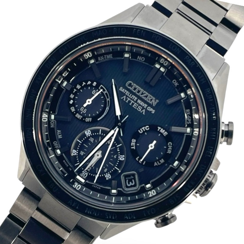 シチズン CITIZEN アテッサ ACTLine CC4055-65E ブラック チタン ソーラー メンズ 腕時計