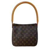 ルイ・ヴィトン LOUIS VUITTON ルーピングMM M51146 ブラウン　ゴールド金具 モノグラム レディース ショルダーバッグ