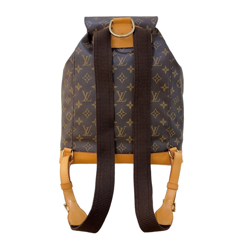 ルイ・ヴィトン LOUIS VUITTON モンスリGM M51135 モノグラム　ゴールド金具 モノグラム レディース リュック・デイパック