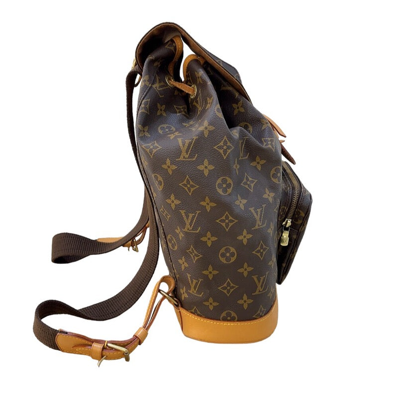 ルイ・ヴィトン LOUIS VUITTON モンスリGM M51135 モノグラム　ゴールド金具 モノグラム レディース リュック・デイパック