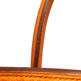 エルメス HERMES バーキン30 □G刻印 オレンジ　シルバー金具 フィヨルド レディース ハンドバッグ【中古】