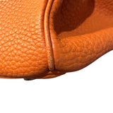 エルメス HERMES バーキン30 □G刻印 オレンジ　シルバー金具 フィヨルド レディース ハンドバッグ【中古】