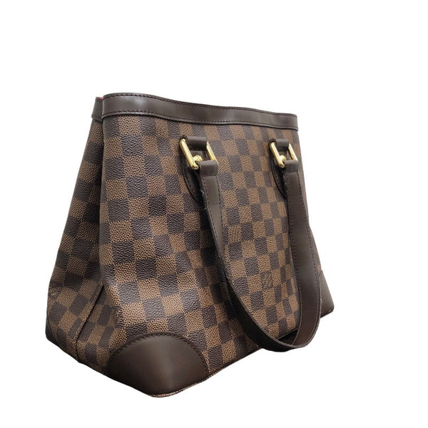 ルイ・ヴィトン LOUIS VUITTON ハムステッドPM N51205 ブラウン ダミエキャンバス PVC レディース ハンドバッグ