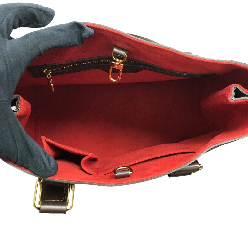 ルイ・ヴィトン LOUIS VUITTON ハムステッドPM N51205 ブラウン ダミエキャンバス PVC レディース ハンドバッグ