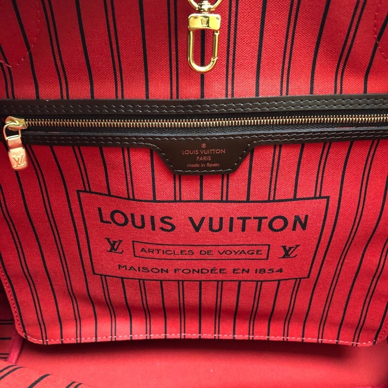 ルイ・ヴィトン LOUIS VUITTON ネヴァーフルMM N40599 ブラウン ダミエキャンバス PVC レディース ハンドバッグ