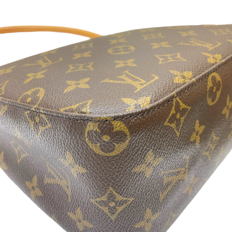 ルイ・ヴィトン LOUIS VUITTON ルーピングMM M51146 ブラウン モノグラム・キャンバス/レザー   レディース ショルダーバッグ