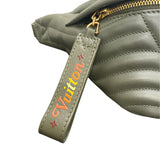 ルイ・ヴィトン LOUIS VUITTON ニューウェーブ・バムバッグ M55528 カーキ レザー メンズ ショルダーバッグ