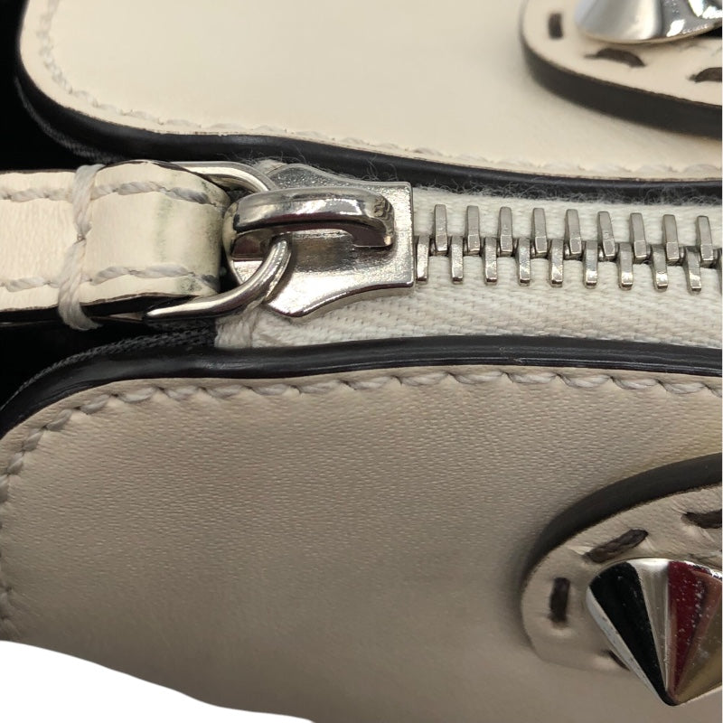 フェンディ FENDI バイザウェイミディアム 8BL148 アイボリー レザー レディース ハンドバッグ