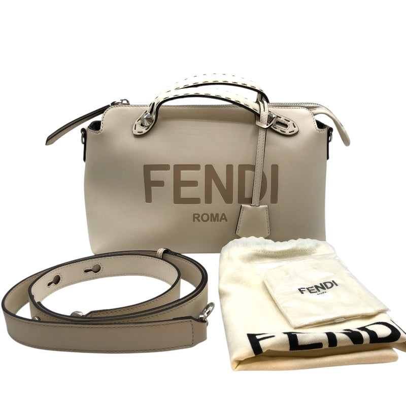 フェンディ FENDI バイザウェイミディアム 8BL148 アイボリー レザー レディース ハンドバッグ