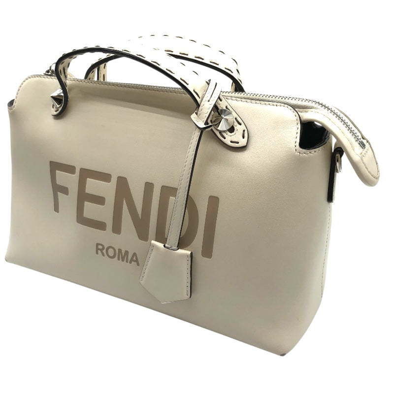 フェンディ FENDI バイザウェイミディアム 8BL148 アイボリー レザー レディース ハンドバッグ
