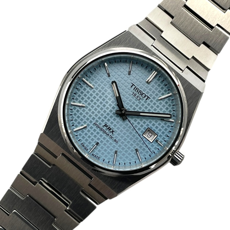 ティソ TISSOT PRX パワーマティック80 T137.407.11.351.00 ブルー SS メンズ 腕時計