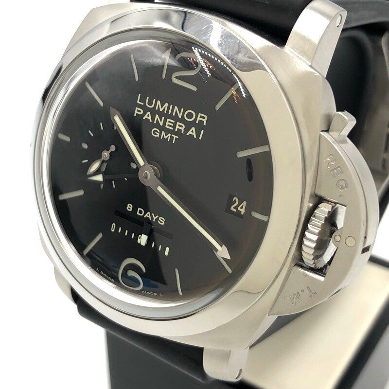 パネライ PANERAI ルミノール 1950 ８デイズ GMT PAM00233 ステンレススチール メンズ 腕時計