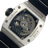 リシャール・ミル RICHARD MILLE オートマチックデイト RM010 ブラック  K18WG/ラバーベルト 自動巻き メンズ 腕時計