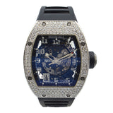 リシャール・ミル RICHARD MILLE オートマチックデイト RM010 ブラック  K18WG/ラバーベルト 自動巻き メンズ 腕時計