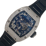 リシャール・ミル RICHARD MILLE オートマチックデイト RM010 ブラック  K18WG/ラバーベルト 自動巻き メンズ 腕時計