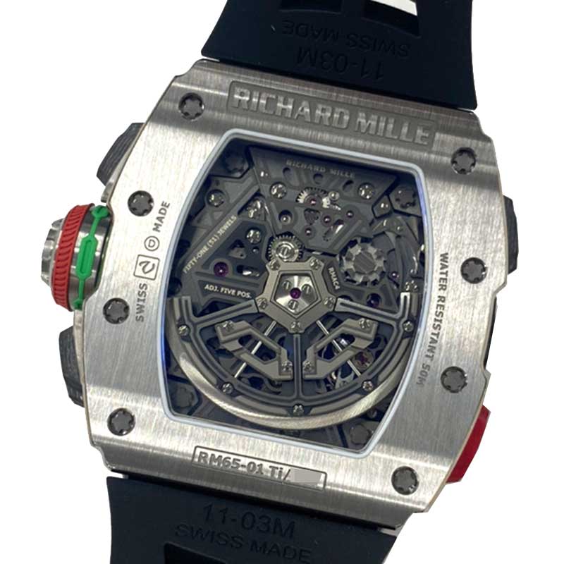 リシャール・ミル RICHARD MILLE スプリットセコンド RM65-01Ti チタン/ラバー 自動巻き メンズ 腕時計