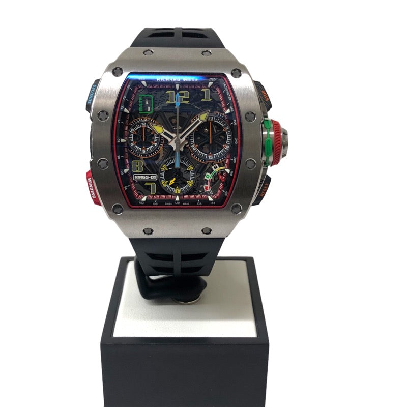 リシャール・ミル RICHARD MILLE スプリットセコンド RM65-01Ti チタン/ラバー 自動巻き メンズ 腕時計