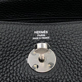 エルメス HERMES リンディ26 W刻 ブラック シルバー金具 トリヨン レディース ショルダーバッグ