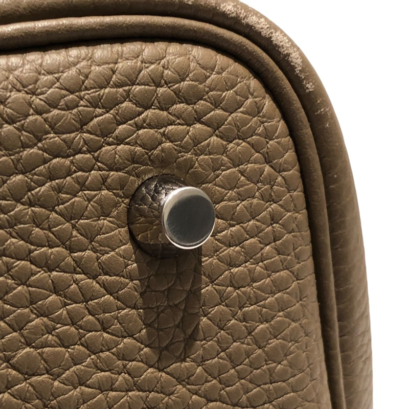 エルメス HERMES ピコタンロックMM U刻 エトゥープ シルバー金具