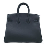 エルメス HERMES バーキン25 W刻 ブラック/ゴールド金具 トゴ レディース ハンドバッグ