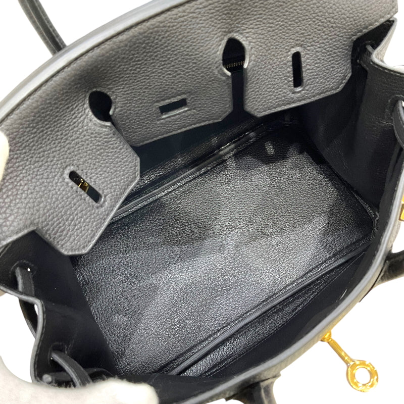 エルメス HERMES バーキン25 W刻印 ブラック ゴールド金具 トゴ レディース ハンドバッグ
