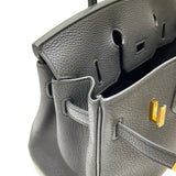 エルメス HERMES バーキン25 W刻印 ブラック ゴールド金具 トゴ レディース ハンドバッグ