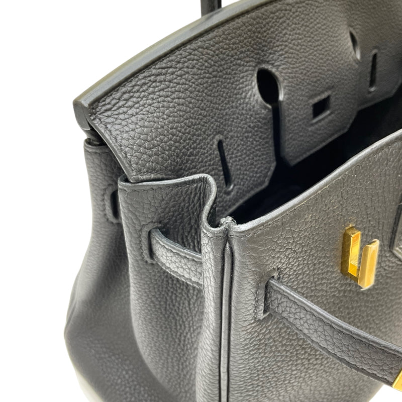 エルメス HERMES バーキン25 W刻印 ブラック ゴールド金具 トゴ レディース ハンドバッグ