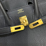 エルメス HERMES バーキン25 W刻印 ブラック ゴールド金具 トゴ レディース ハンドバッグ