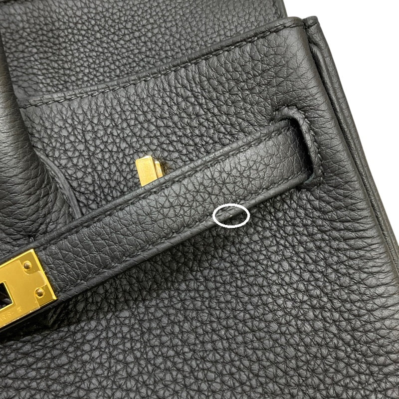 エルメス HERMES バーキン25 W刻印 ブラック ゴールド金具 トゴ レディース ハンドバッグ
